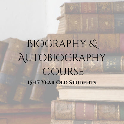 COMING FALL 2027 | Biography &amp; Autobiography Course | 15-17 Year Old